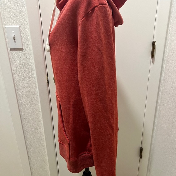 Bridge & Burn XL Red Heather Full Zip Hoodie Sweatshirt - Picture 5 of 6